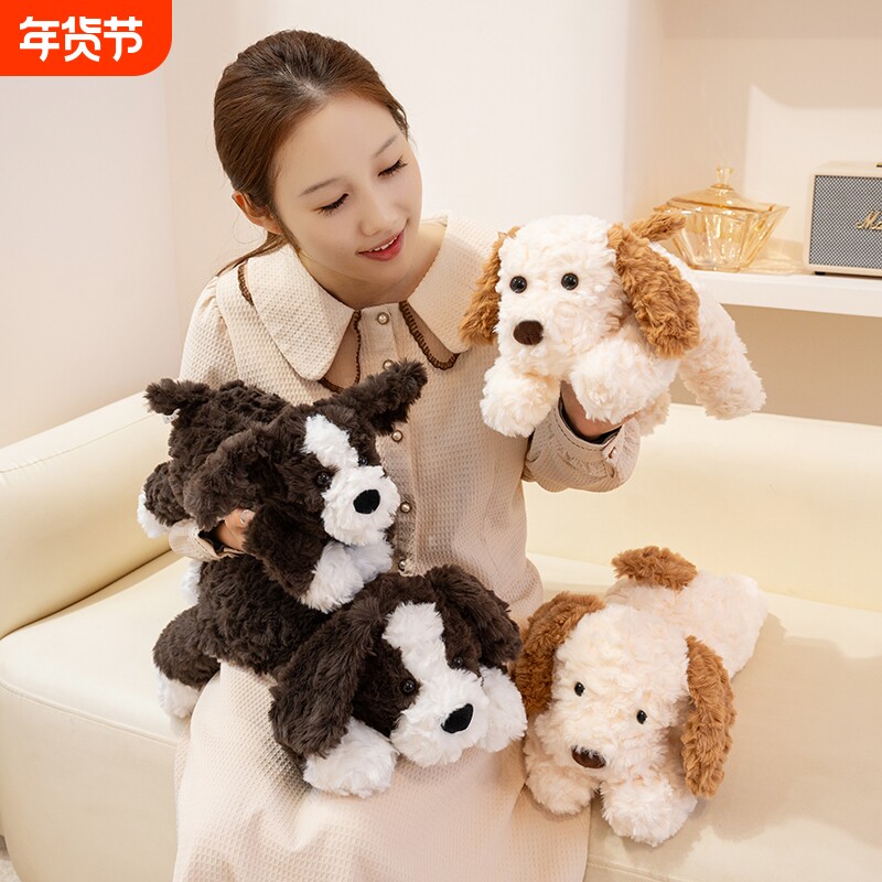 可爱懒趴青团狗抱枕毛绒玩具公仔玩偶陪伴安抚布娃娃儿童生日礼物