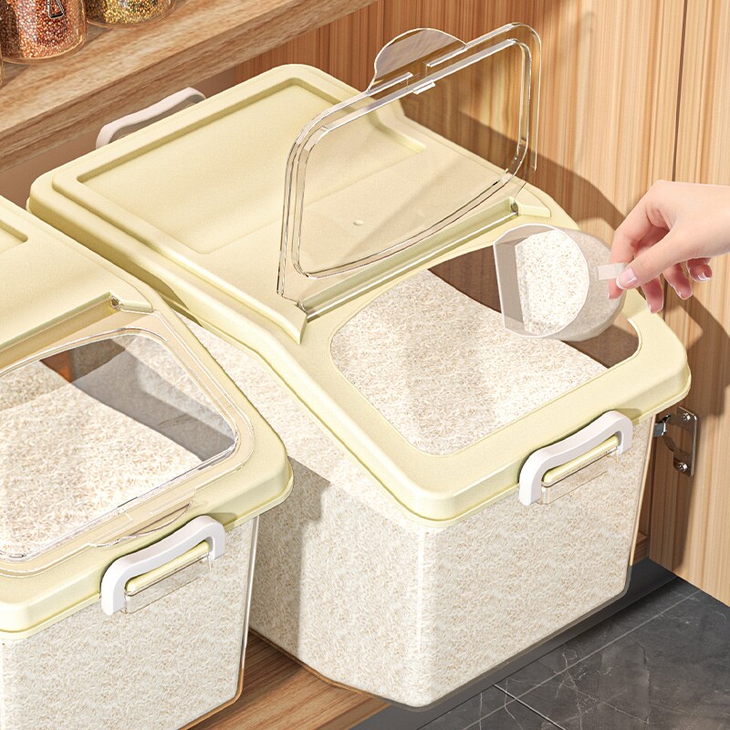 米桶厨房家用储粮桶五谷杂粮收纳盒密封防潮装米桶食品级储存米缸