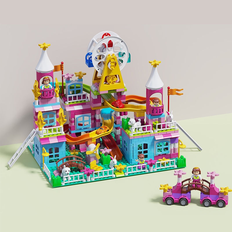 乐LE高GO公主城堡积木玩具大颗粒小女孩子儿童女童小孩子5拼装插6