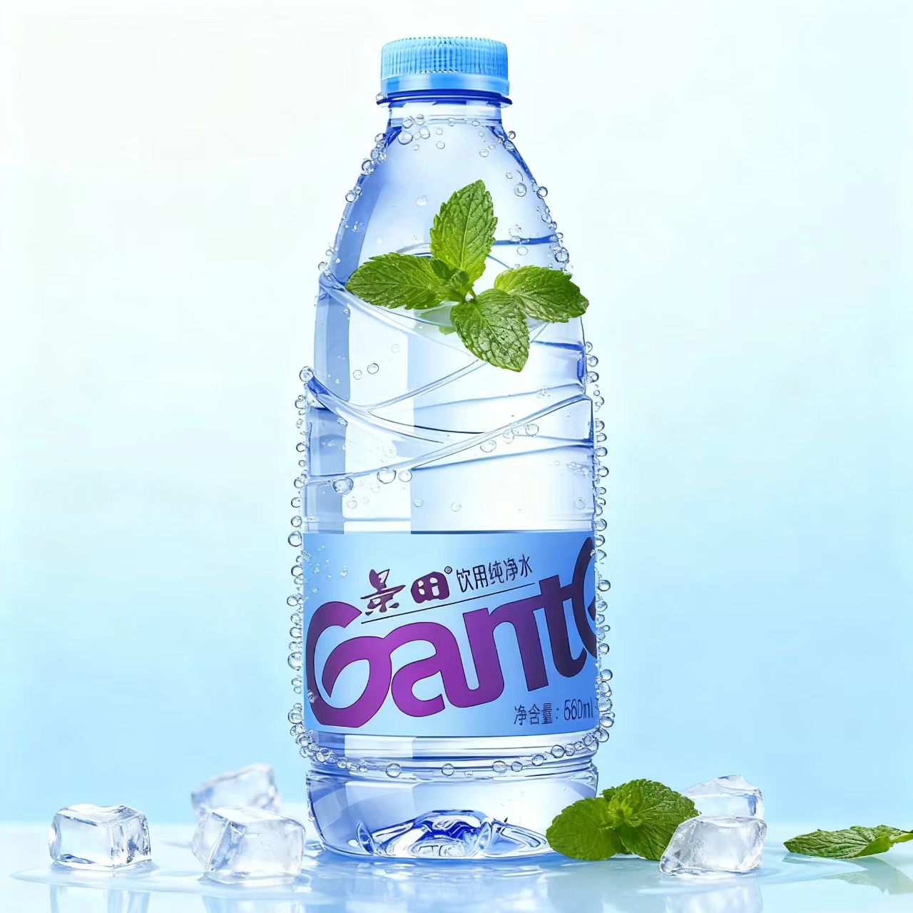 百岁山景田企业会议饮用水聚餐车载用水整箱折扣560ml*24瓶天然