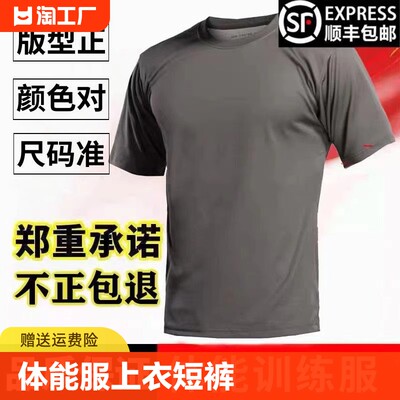 际华3543正品体能服短袖体能训练服套装t恤裤子男上衣短裤