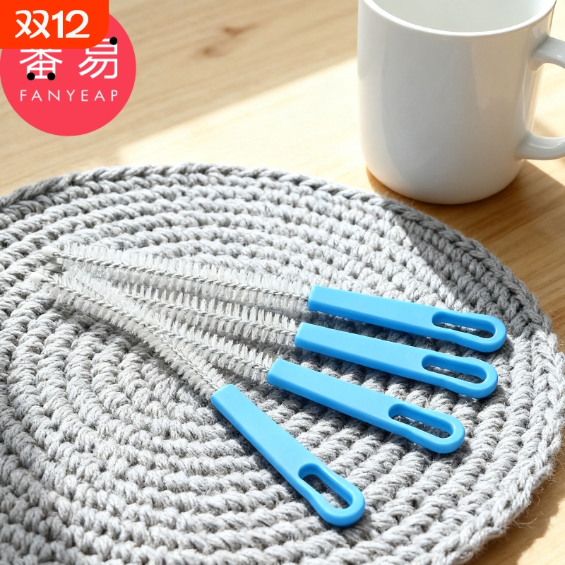 吸管刷B1pf001-壶嘴清洁刷茶壶茶具吸管刷油壶小缝隙清洗刷子工具