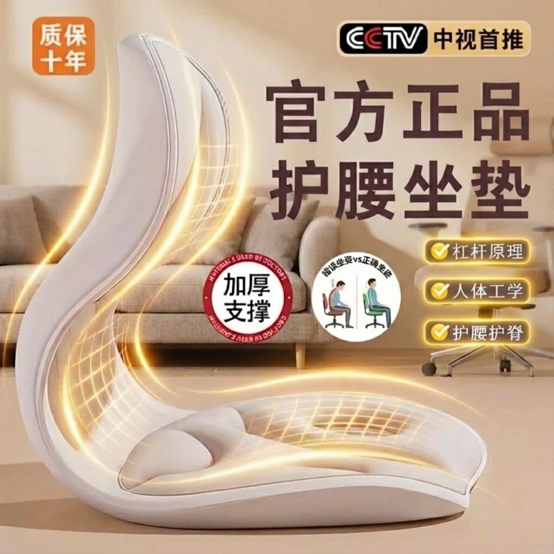 护腰坐姿椅人体工学设计腰部久坐靠背垫办公椅子腰椎按摩支撑臀部