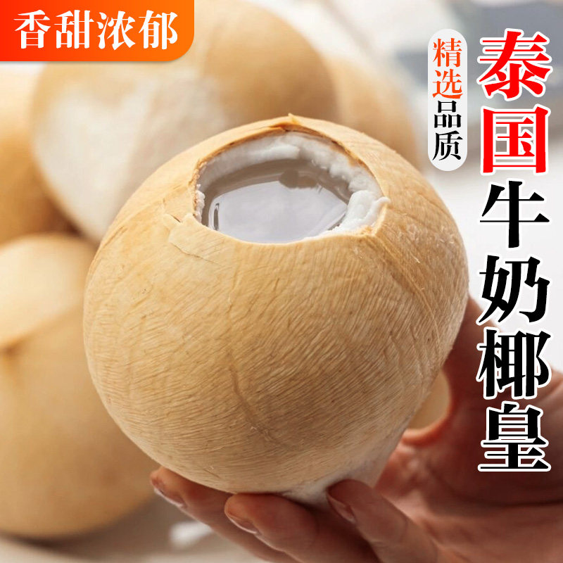 顺丰泰国进口椰皇新鲜奶香椰子当季整箱椰王热带丹嫩沙多包邮椰青