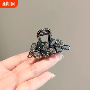 2026新款高端发夹水钻麦穗抓夹后脑勺中号夹子头饰半扎发卡女短发