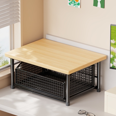 打印机置物架桌面带抽屉小型