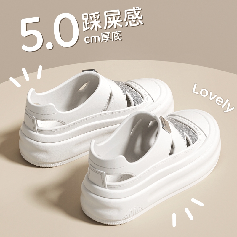 包头一脚蹬外穿新款鞋子防滑百搭