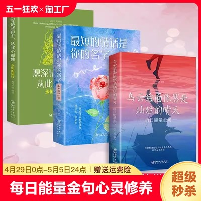 全套3册每日感悟人生婚姻感情表白情话青春文学正能量箴言励志书籍名人名言书经典语录佳句辞典心灵与修养文案正版一种成为国学