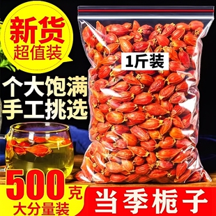 江西栀子果黄栀子栀花茶泡茶500g红栀子粉中药材上色食用卤肉香叶