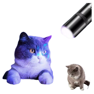 伍德氏灯照猫藓灯紫外线荧光剂紫光灯真菌手电筒鉴定充电玉石电池