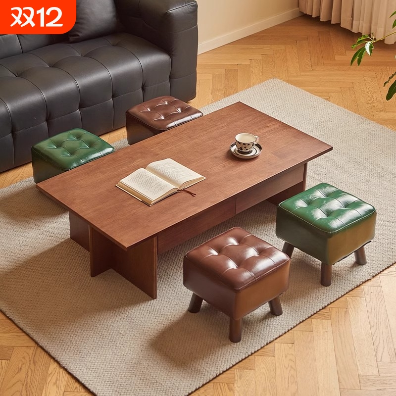 实木软包矮凳客厅沙发凳