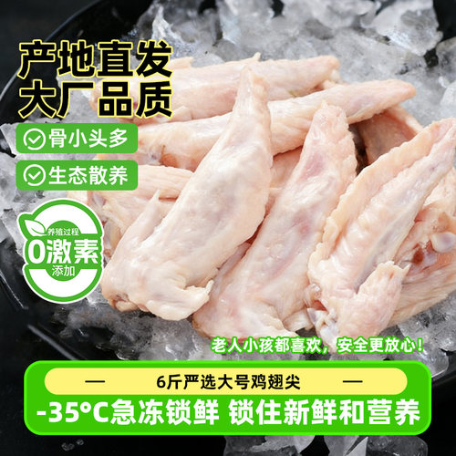 10斤大号鸡翅尖新鲜冷冻烧烤食材