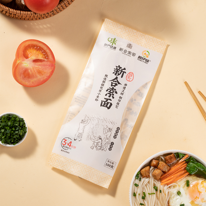 桐伊味非遗手工桐庐新合索面面条100g*4袋挂面速食单包装细面咸面
