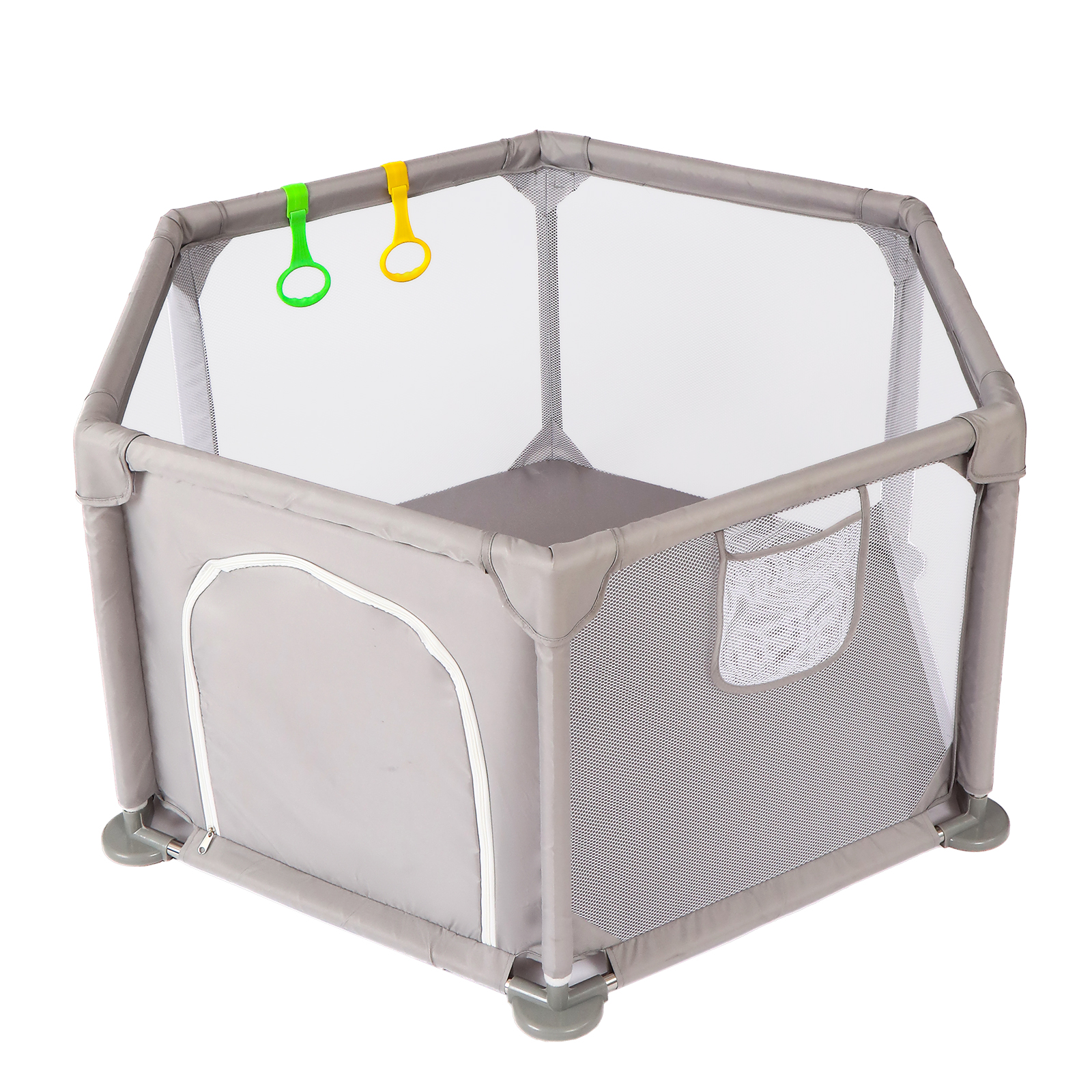 儿童游戏围栏六角形安全游乐场婴儿折叠护栏防护地面游乐园自由