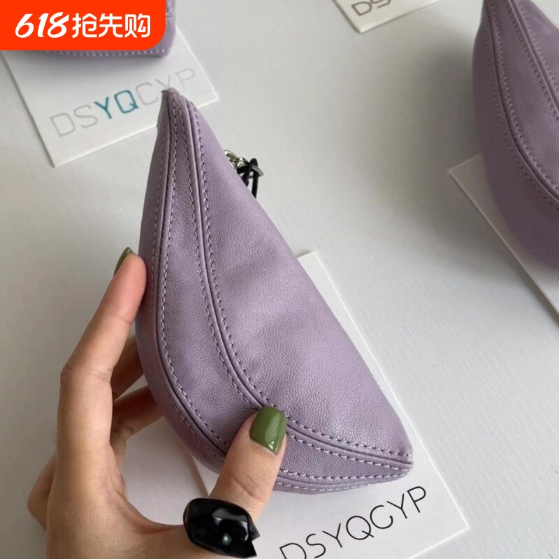 马鞍包小钱包钥匙包卡包挂脖项链包复古饺子包网红迷你包证件黑色
