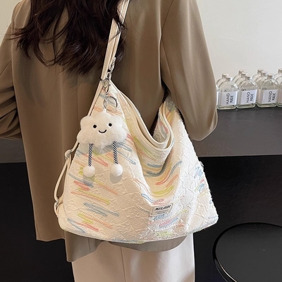 帆布包包女大容量布包单肩斜挎包
