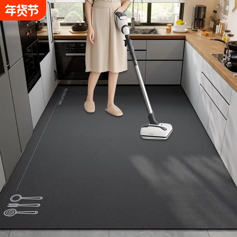 硅藻泥厨房防滑防油地垫专用可擦免洗吸水耐脏脚垫大面积地毯地板