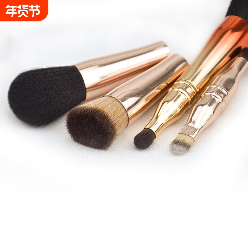 沧州化妆刷四头多功能散粉刷腮红刷遮瑕刷粉底刷海绵头眼影刷定妆