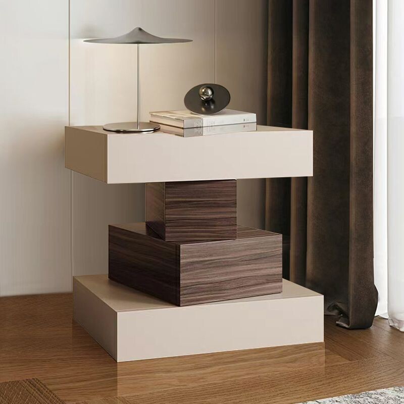 b2024新款创意意式实木床头柜简约现代迷你卧室整装简易个性床边