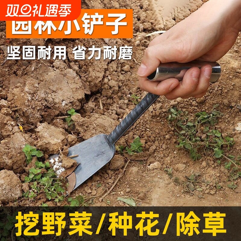 家用挖野菜小铲子挖草药种菜除草挖土菜园花园艺园林用具农用工具