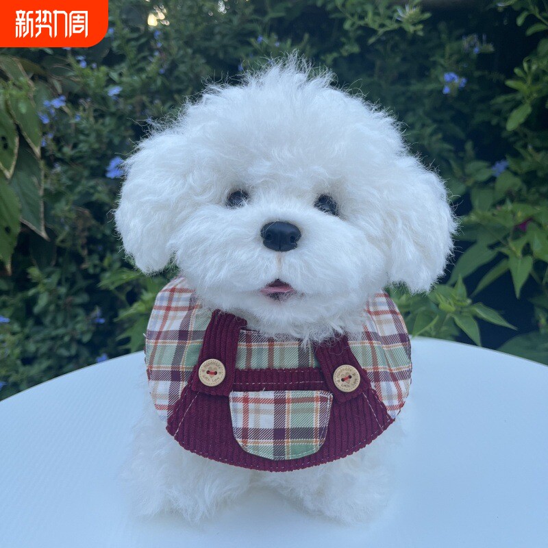 热销款手工宠物口水巾背带裤猫咪围兜泰兰德毛衣造型围脖领巾