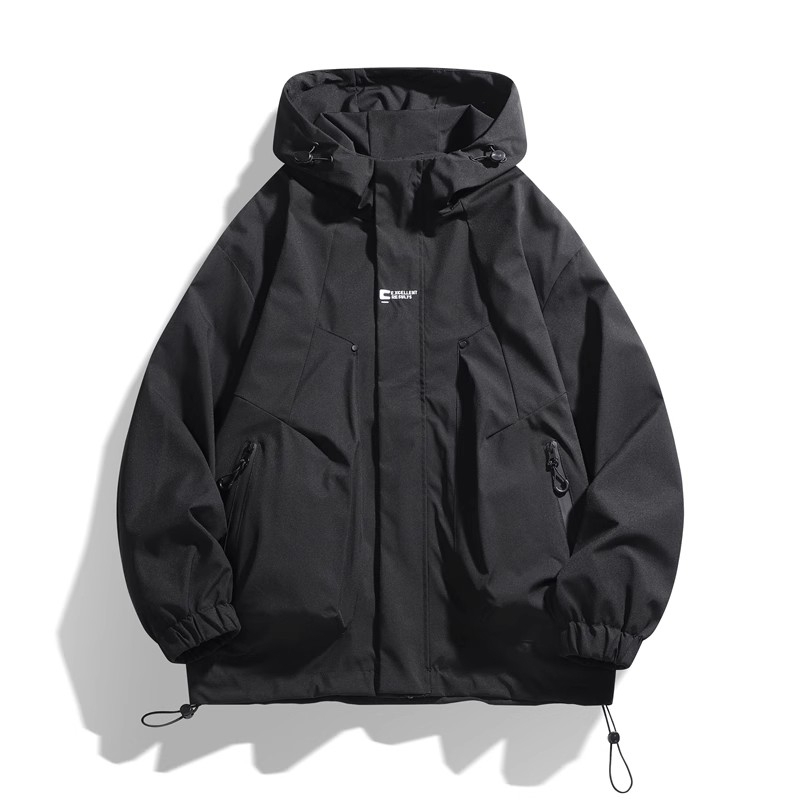 2025新款冲锋衣外套男款春秋男装工装夹克男登山服防水防风内胆