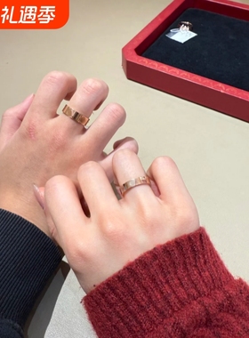 高质量卡家经典订婚戒指18K金宽窄版单钻三钻六钻满钻情侣指环戒