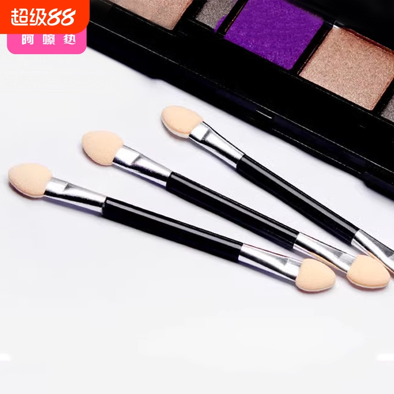 眼影刷BB1sn0-双头眼影棒海绵棒一次性化妆工具眼部化妆刷多规