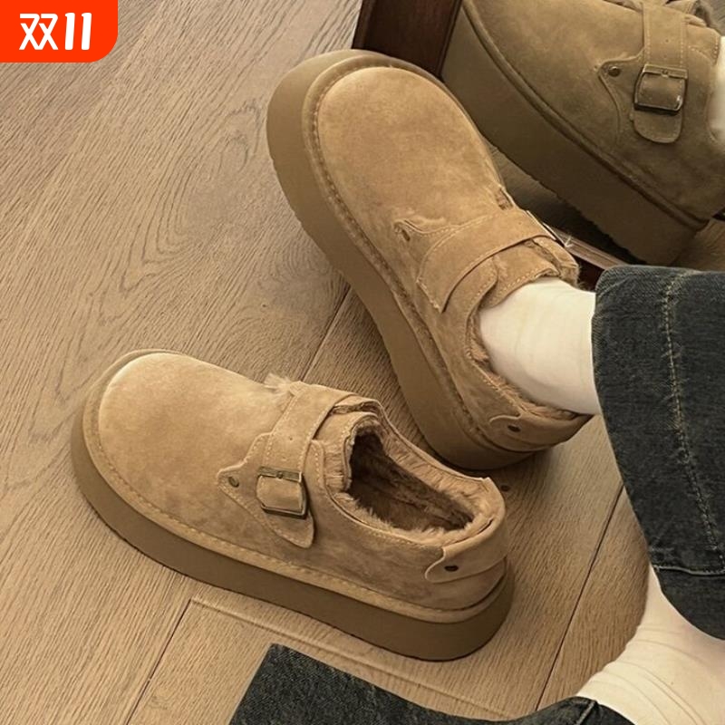 勃肯棉鞋女冬季加绒外穿2025新款