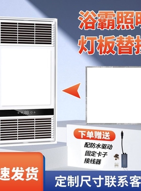 浴霸灯板尺寸风暖灯芯面板替换集成吊顶led灯LED照明灯片驱动配件