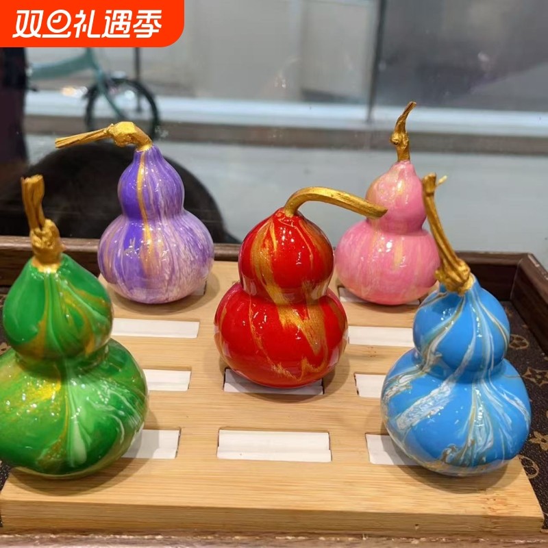 新款精品腰果漆飘漆葫芦文玩配饰手工DIY手串时尚饰品配饰