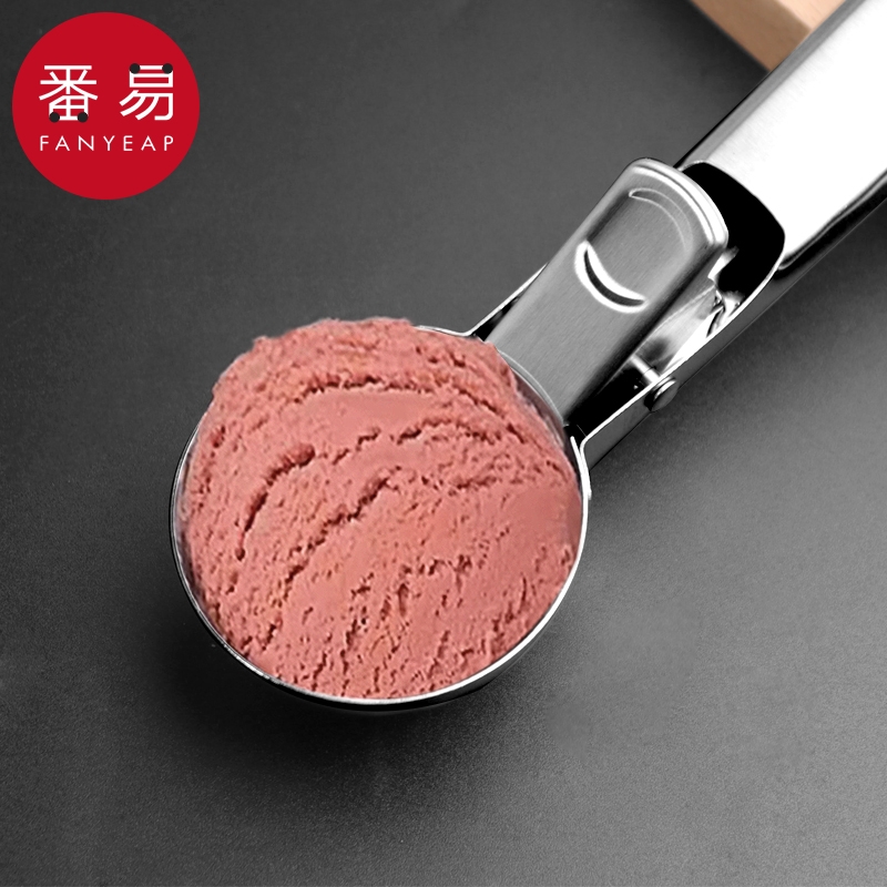 冰淇淋挖球器AB1sn0-雪糕勺模具可弹式冰激凌勺西瓜勺水果球勺