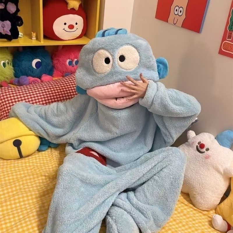 已售500+搞怪丑鱼连体睡衣