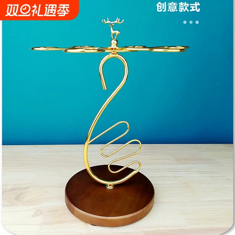红酒架高脚杯架倒挂红酒杯套装收纳架酒柜装饰品北欧风创意酒架