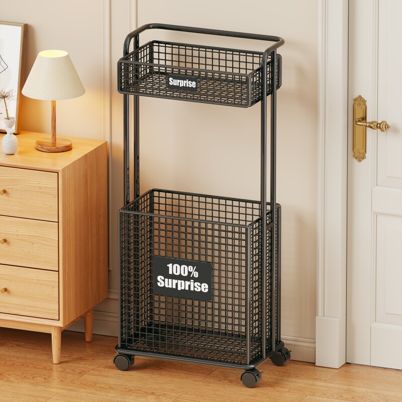 瑜伽垫收纳筐家用带轮可移动运动器材收纳架健身馆内大容量储物架