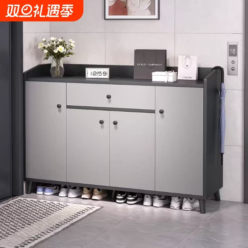 鞋柜家用门口2026爆款新款入户储物柜室内玄关收纳柜一体靠墙鞋架
