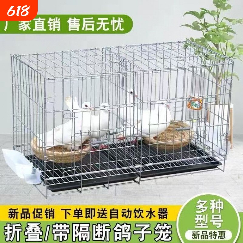 鸽子笼鸟笼子大号鹦鹉笼子芦丁鸡笼网红鹌鹑鸡窝宠物家用豪华别墅