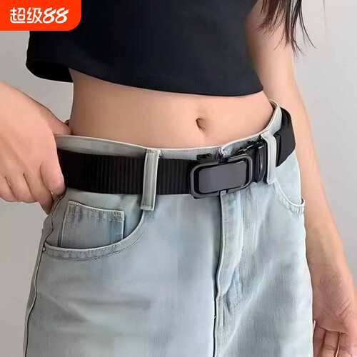运动腰带新款百搭外用青年结实学生爆款舒适个性布带帆布带皮带