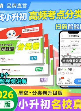 26版小白鸥小升初分类卷