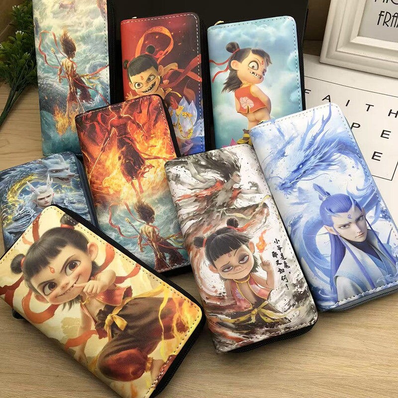 国潮长款卡通钱包青少年个性PU竖款手拿包 2025夏季新款