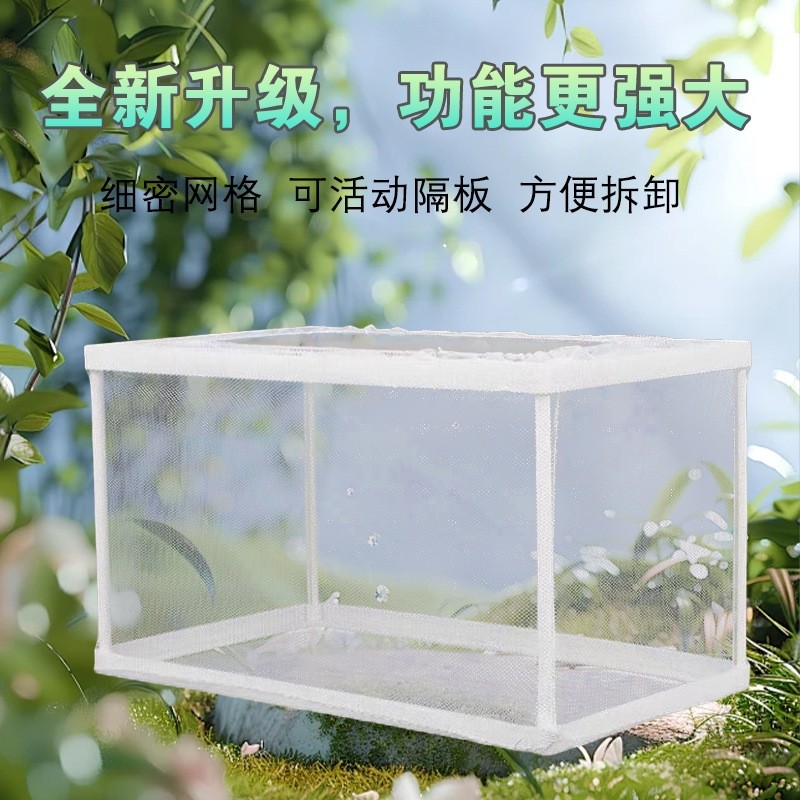 鱼缸内隔离网水族箱隔离器隔离盒网鱼缸孵化器繁殖箱孵鱼槽孵化鱼