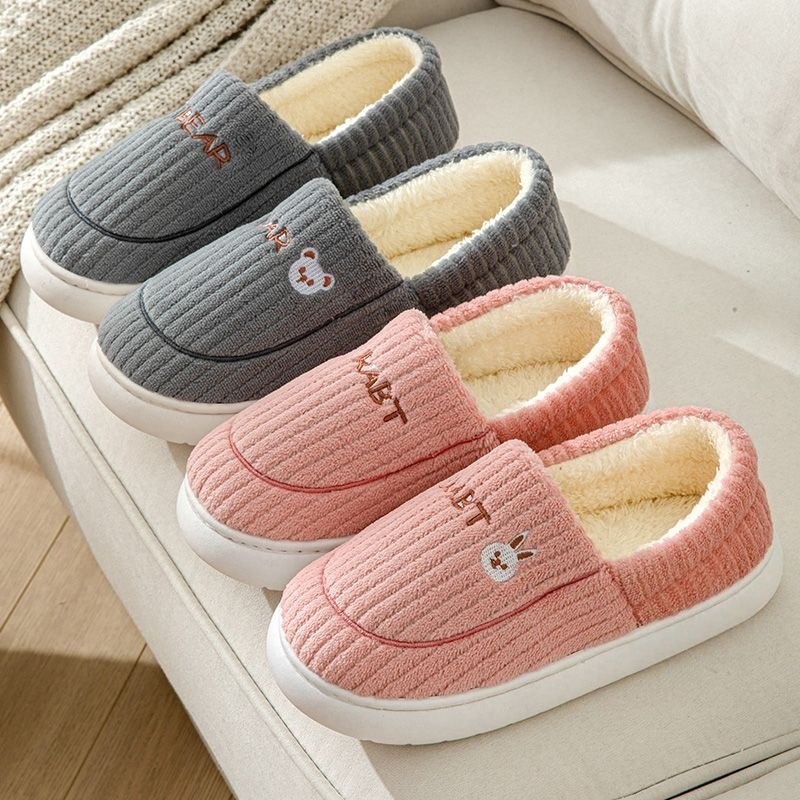 包根棉鞋女棉拖女居家棉拖鞋女加绒棉拖鞋男保暖鞋月子鞋外穿休闲