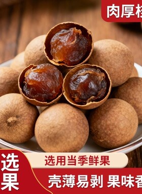桂圆干新货大果带壳龙眼肉干散装批发结婚订用干果泡水煲汤喝零食