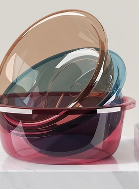 加厚洗脸盆塑料洗衣服家用大中盆子学生宿舍洗脚盆婴儿小面盆百货