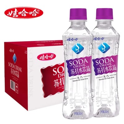 娃哈哈苏打水350mlx15瓶苏打水无气微甜弱碱性原味清爽新鲜日期