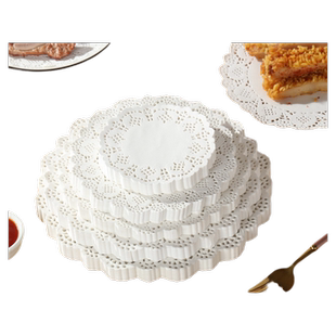 食品级花边纸圆形底纸烧烤垫盘纸吸油纸油炸烘焙纸点心蛋糕垫纸
