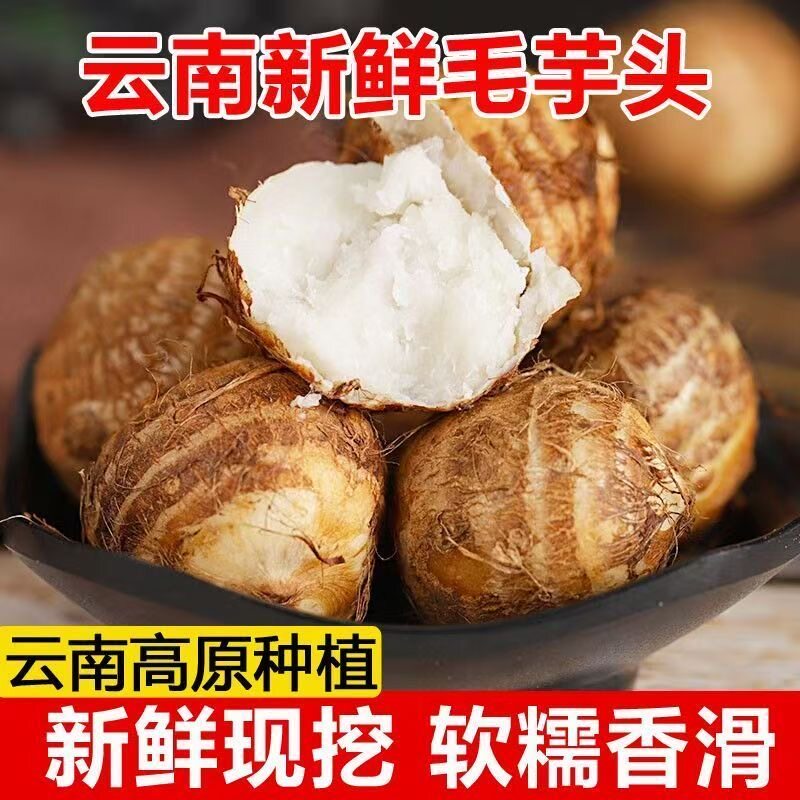 云南当季新鲜现挖牛奶毛芋头产地直发小芋头奶白色软糯细腻多肉