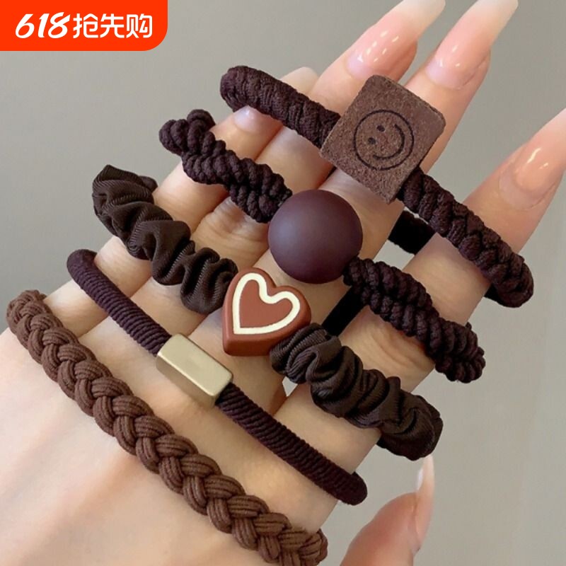 头绳发圈2026扎头发简约橡皮筋女新款高端气质高弹力耐用皮套发绳