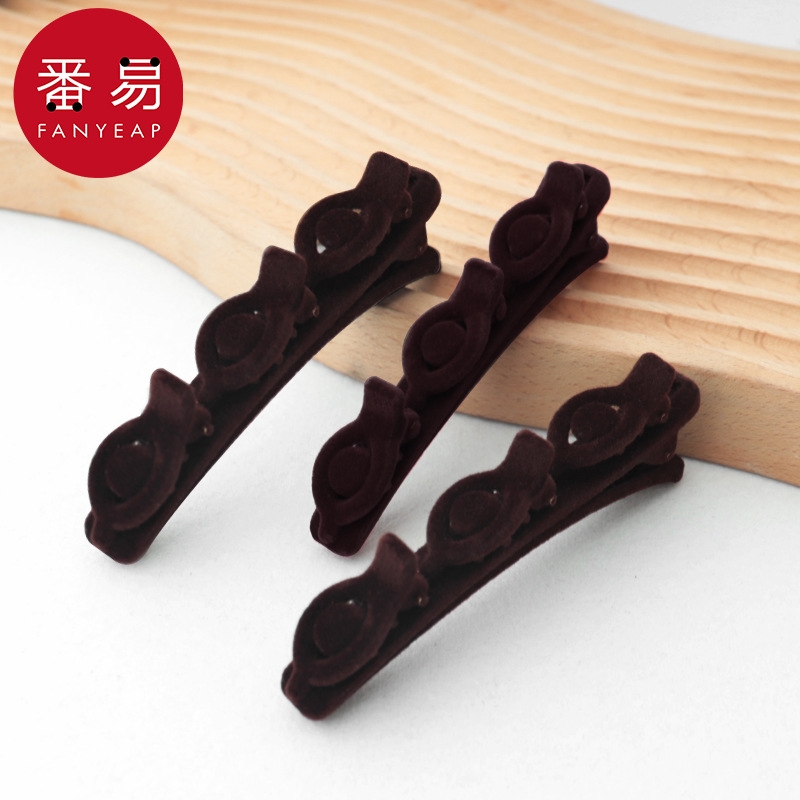 发夹/编发AC1sn0-懒人公主碎发整理前额刘海侧边发卡头饰短发