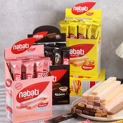 Richeese丽芝士进口经典奶酪威化夹心饼干多口味儿童办公休闲零食